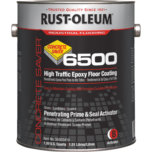 Concrete Saver® 6500 System Coating Activator, 1.5 L, Epoxy-Based, Gloss, White