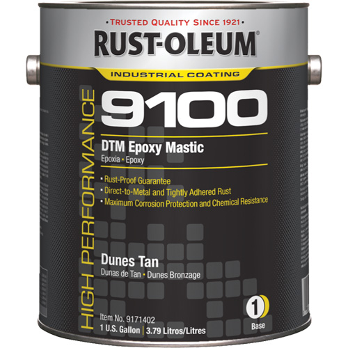 9100 System DTM Epoxy Mastic Base, Brown, Gallon