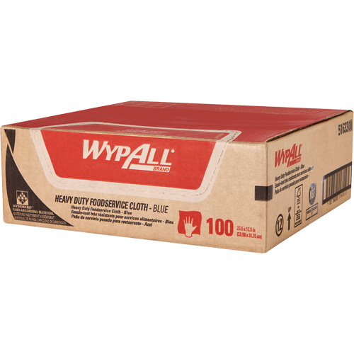 WypAll® Heavy Duty Foodservice Cloths, Heavy-Duty/Specialty, 23-1/2" L x 12-1/2" W