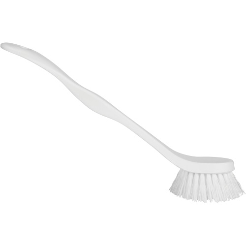 ColorCore Dish Brush, Medium Bristles, 7-1/4" Long, White - Food Hygiene Brush - JM167