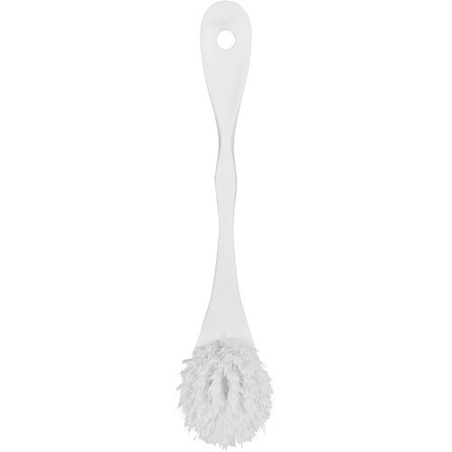 ColorCore Dish Brush, Medium Bristles, 7-1/4" Long, White - Food Hygiene Brush - JM167