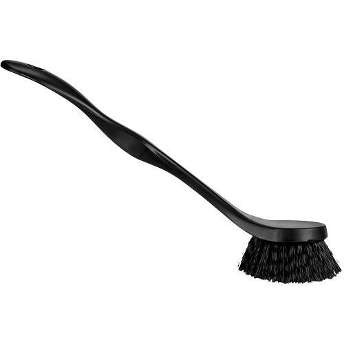 ColorCore Dish Brush, Medium Bristles, 7-1/4" Long, Black - Food Hygiene Brush - JM169