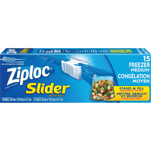 Ziploc<sup>®</sup> Slider Freezer Bags