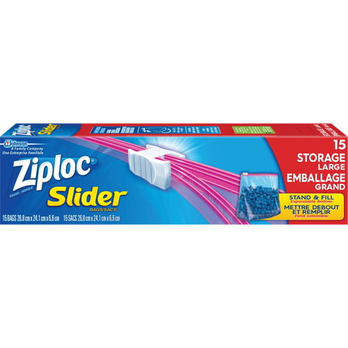 Ziploc<sup>®</sup> Slider Freezer Bags