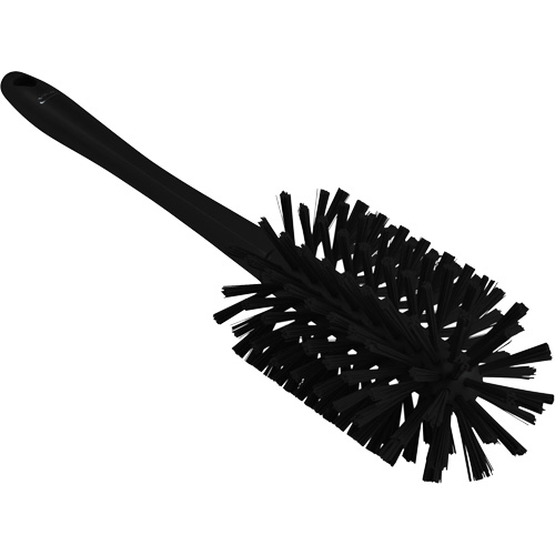 One-Piece Brush, Stiff Bristles, 17" Long, Black