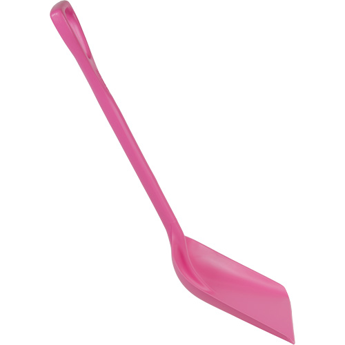 One-Piece Shovel, 10" x 14" Blade, 38" Length, Plastic, Pink - Food Hygiene Shovel - JN802