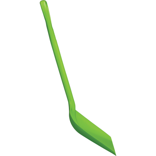 One-Piece Shovel, 10" x 14" Blade, 38" Length, Plastic, Lime - Food Hygiene Shovel - JN810