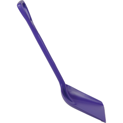 One-Piece Shovel, 10" x 14" Blade, 38" Length, Plastic, Purple - Food Hygiene Shovel - JN811