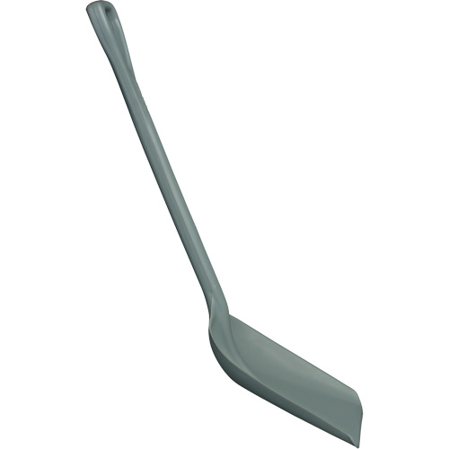 One-Piece Shovel, 10" x 14" Blade, 38" Length, Plastic, Grey - Food Hygiene Shovel - JN812