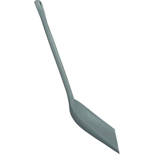 One-Piece Shovel, 14" x 17" Blade, 42-1/2" Length, Plastic, Grey - Food Hygiene Shovel - JN824