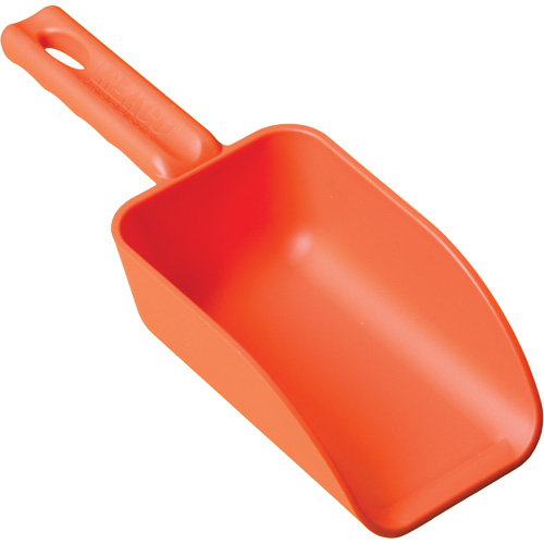 Mini Hand Scoop, Plastic, Orange, 16 oz.