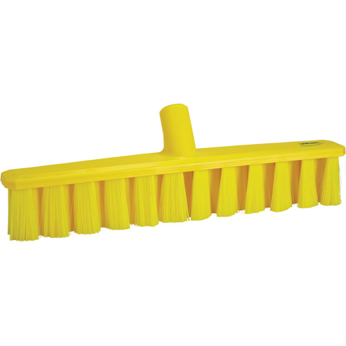 UST Soft Push Broom, Fine Bristles, 15-1/4", Polyester, Yellow