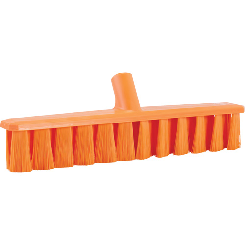 UST Soft Push Broom, Fine Bristles, 15-1/4", Polyester, Orange