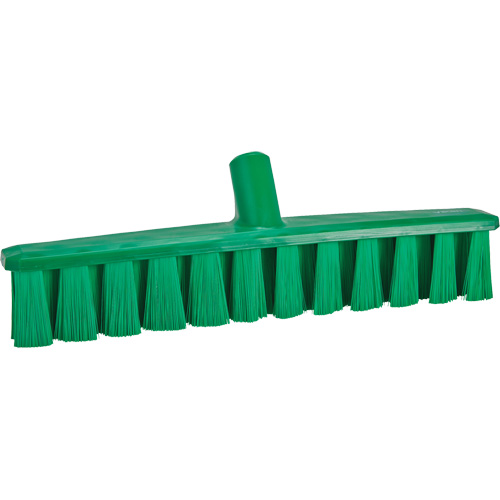 UST Push Broom, Medium Bristles, 15-1/4", Polyester, Green