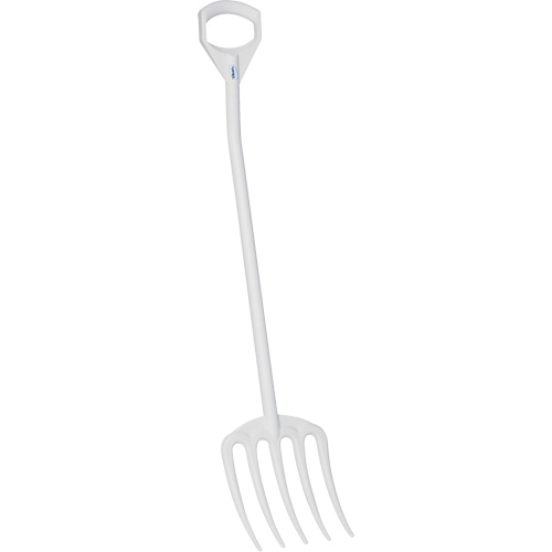 Hygienic Fork, 49" Length, Plastic, White