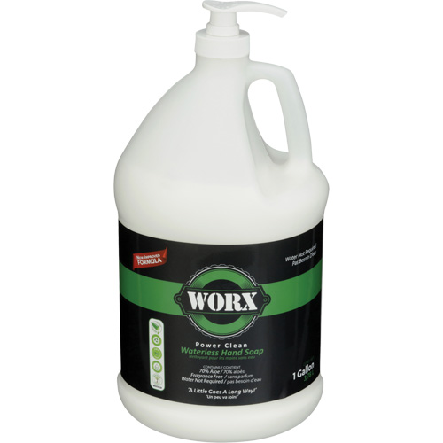 Power Clean Waterless Hand Soap, Liquid, 3.78 L, Unscented