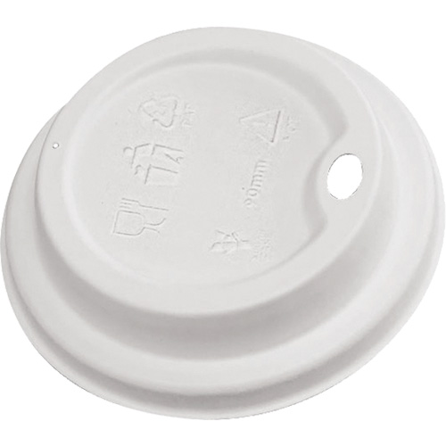 Compostable White Dome Sip Lids