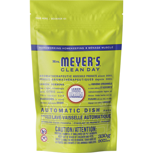 Mrs. Meyer's<sup>®</sup> Clean Day Automatic Dish Pacs Detergent, Pods, 330 g, Lemon Verbena