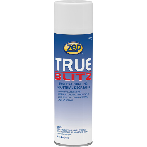 True Blitz Fast-Evaporating Industrial Degreaser, 14 oz., Aerosol Can