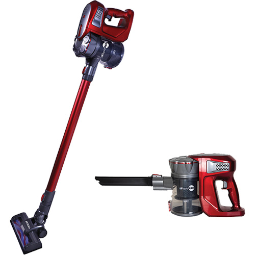 Rapid Red Cordless Stick Vacuum, Dry, 0.5 US Gal. (1.89 Litres)