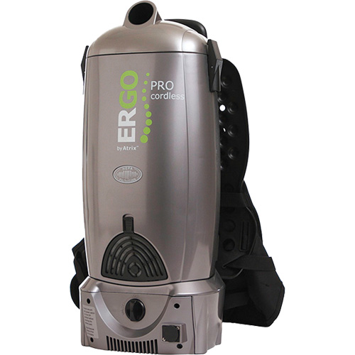 Ergo Pro Cordless Backpack Vacuum, Dry, 2 US Gal. (7.57 Litres)
