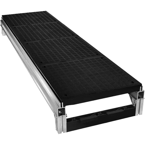 FOUNDATION™ Smooth Modular Aluminum Work Platform Kit, 18" W x 72" D, 400 lbs. Capacity, All-Welded