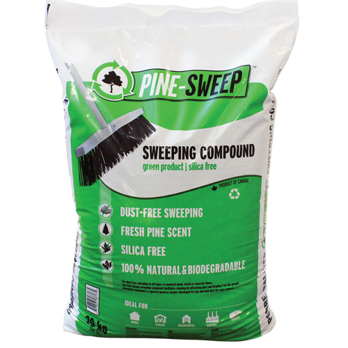 Pine Sweep Biodegradable Sweeping Compound, Bag, 44 lbs. (20 kg)