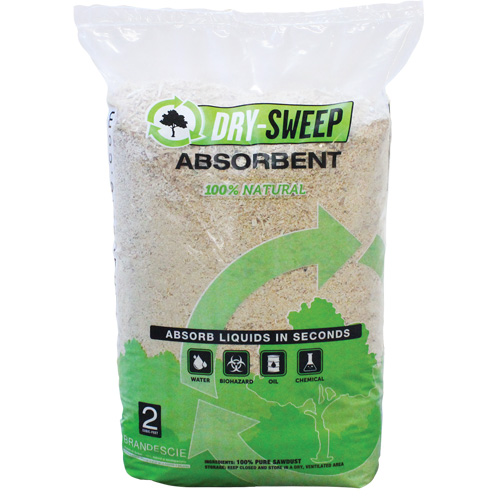 Dry Sweep Biodegradable Natural Absorbent, Bag, 22 lbs. (10 kg)