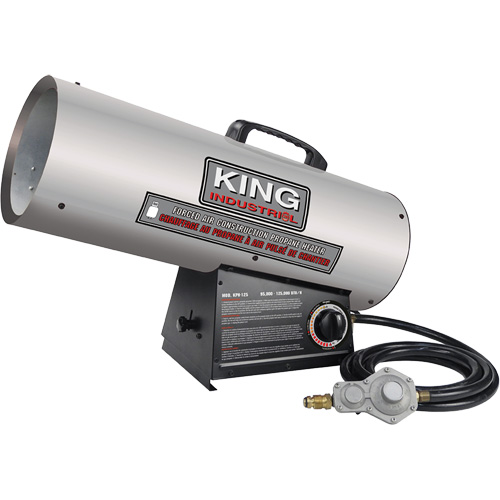 Forced Air Construction Heater, Contractor, Propane, 125000 BTU/H