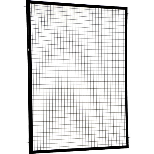 Adjustable Perimeter Guard Panel, 6' H x 5' W, Black