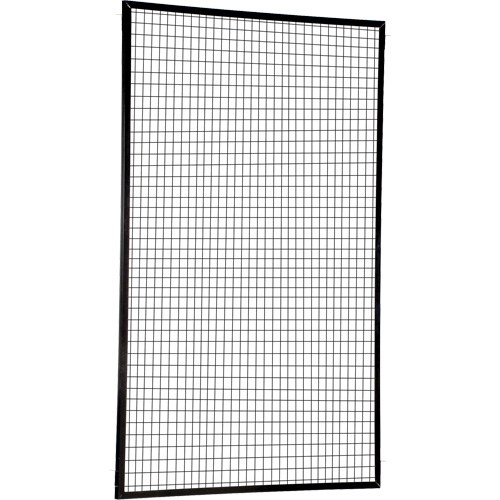Adjustable Perimeter Guard Panel, 8' H x 5' W, Black