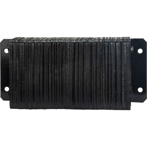 Laminated Dock Bumpers, Horizontal, Rubber, 24" W x 4" D x 12" H