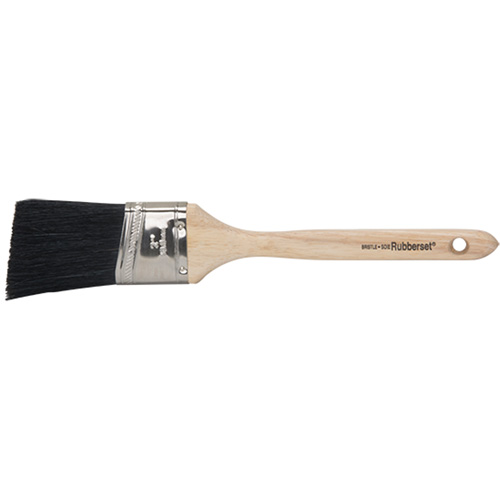 Angle Sash Paintbrush, Bristle, Plastic Handle, 2" Width
