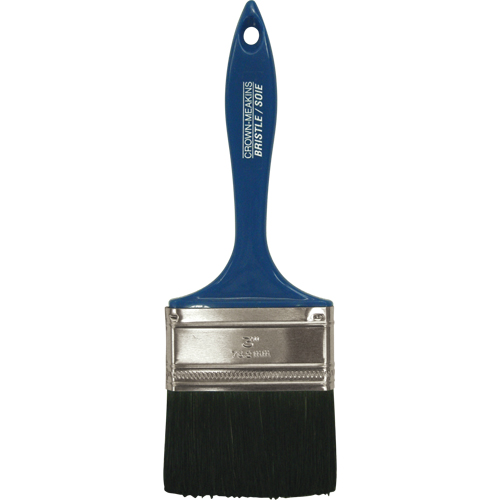 All-Purpose Paint Brush, Bristle, Plastic Handle, 3" Width