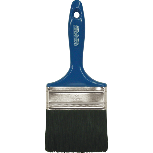 All-Purpose Paint Brush, Bristle, Plastic Handle, 4" Width