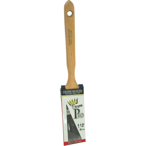Angular Pro Paint Brush, Poly/Nylon, Wood Handle, 1-1/2" Width