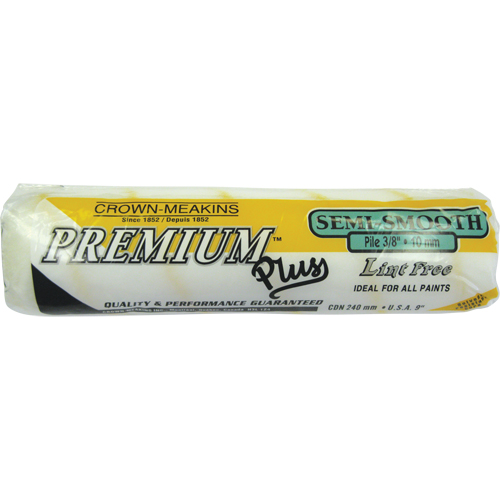 Professional Lint-Free Paint Roller Cover, 10 mm (3/8") Nap, 240 mm (9-1/2") L