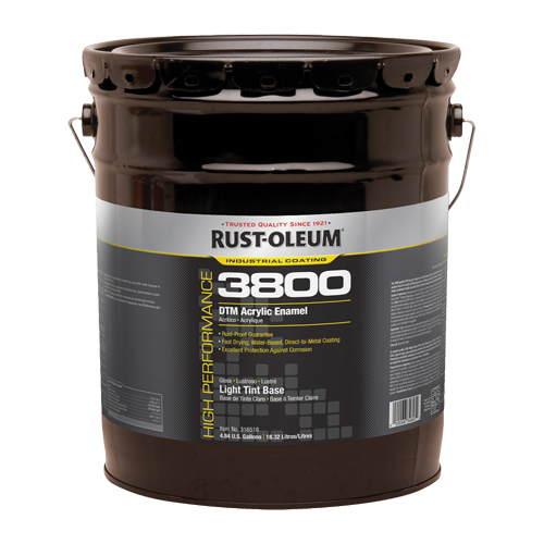3800 High-Performance DTM Acrylic Enamel, Pail, Tint Base