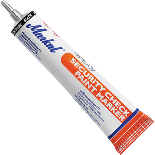 Security Check Paint Marker, 1.7 oz., Tube, Black