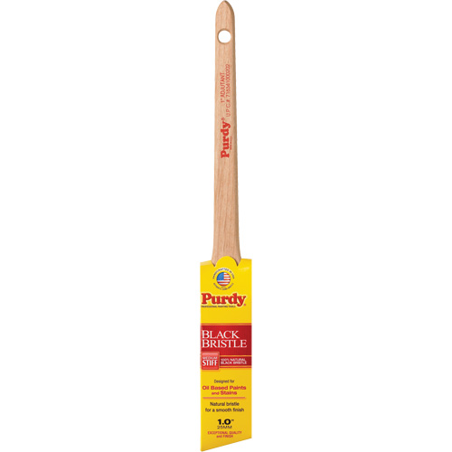 Adjutant Black Bristle Paint Brush, Black China, Wood Handle, 1" Width