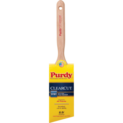 Clearcut® Glide Paint Brush, Poly/Nylon, Wood Handle, 2-1/2" Width