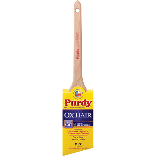 Ox-O-Angular Paint Brush, Ox Hair, Wood Handle, 2-1/2" Width