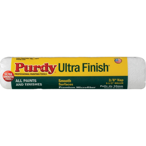 Ultra Finish Paint Roller Cover, 9.5 mm (3/8") Nap, 240 mm (9-1/2") L