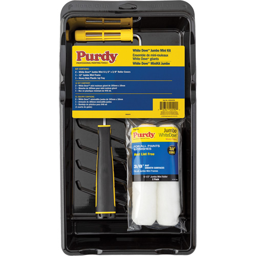 White Dove Jumbo Mini 6-1/2" Roller Kit, 4 Pieces