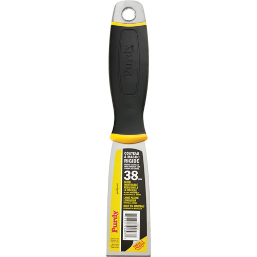 Premium Stiff Putty Knife, 1-1/2", Stainless Steel Blade