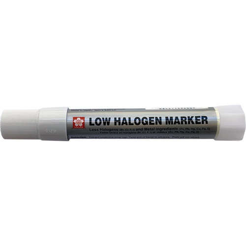Solid Marker Low Halogen & Chloride Marker, Solid Stick, White