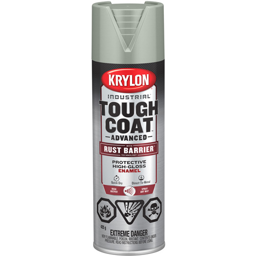 Tough Coat Advanced Paint with Rust Barrier™ Technology, Light Machine Grey, High-Gloss, 425 g, Aerosol Can