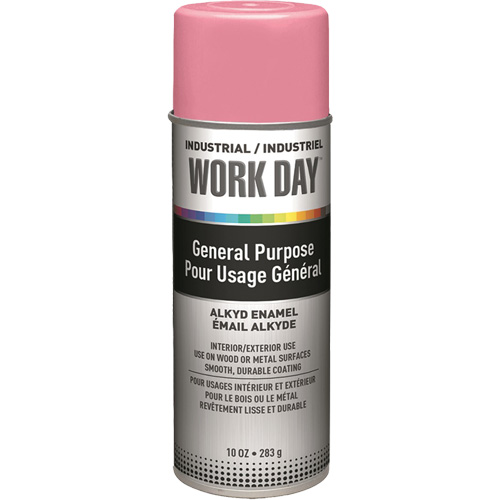 Industrial Work Day™ Paint, Pink, Gloss, 10 oz., Aerosol Can