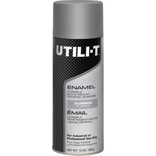 UTILI-T™ General Purpose Enamel Spray Paint, Aluminum, Gloss, 10 oz./283 g, Aerosol Can