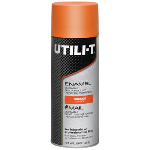 UTILI-T™ General Purpose Enamel Spray Paint, Orange, Gloss, 10 oz./283 g, Aerosol Can